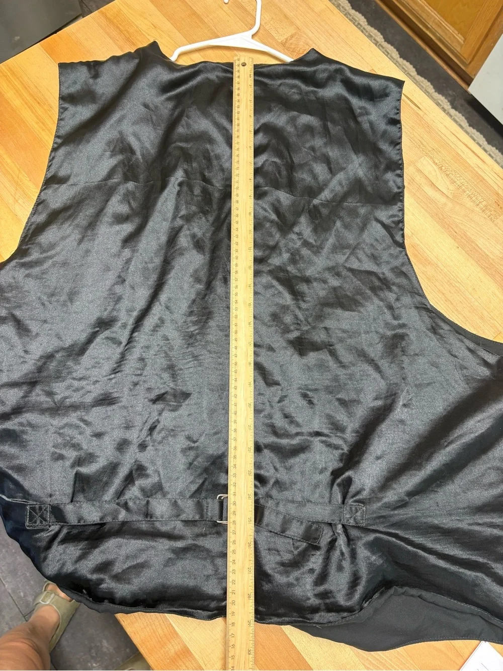 Black suede vest unisex unbranded
